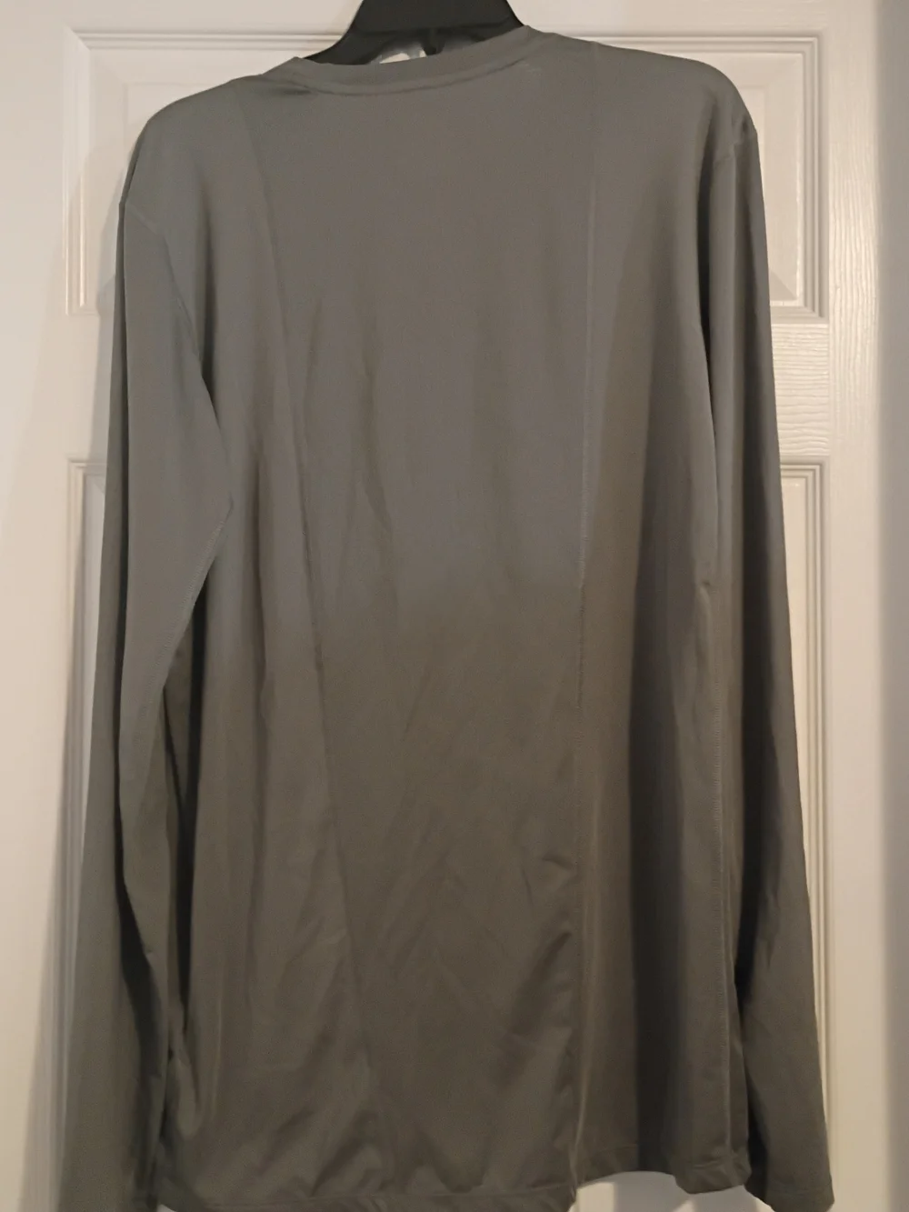 Adidas Men's Techfit Long Sleeve Athletic Tee - Gray